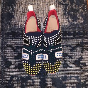 Christian Louboutin spike sock sneaker